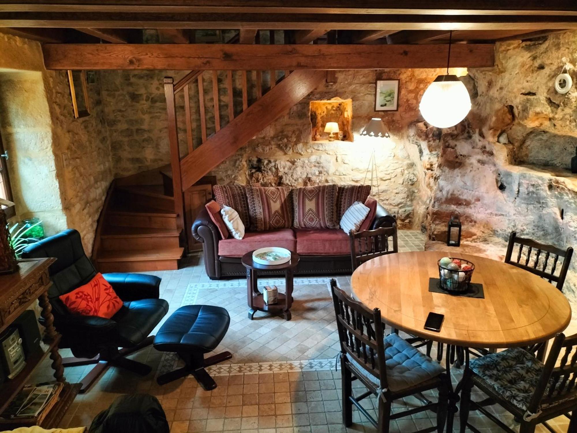 Charmante Maison Troglodyte Vitrac  Eksteriør bilde